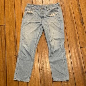 American Eagle Outfitters Light Blue Straight Leg Jeans